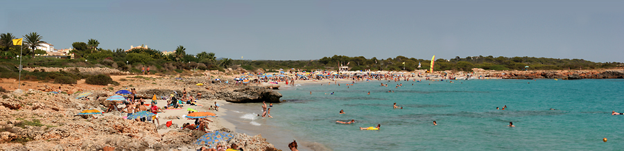 Panorama Beach Cala 'n Bosch (Menorca)