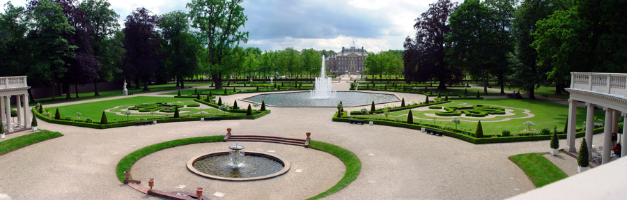 Panorama paleistuinen het Loo, Apeldoorn